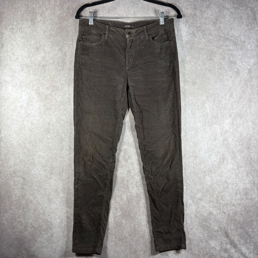 J.McLaughlin Pants Womens Size 4 Brown Corduroy Skinny Stretch Casual